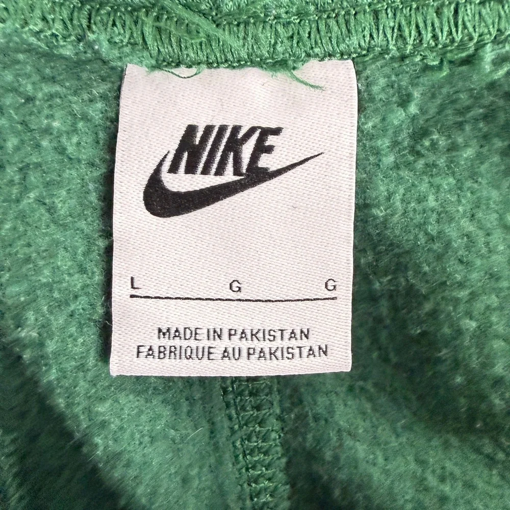 Nike Club Fleece Joggers Mens L Green Drawstring Sweatpants 716830-341 Cotton
